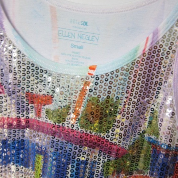 Ellen Negley Art and Sol Sequin Tank Top - Picture 3 of 3